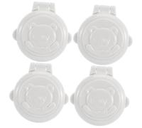 Parliky 4pcs Button Security Locks for Washing Machine and Car Start Protection Home Appliance Accessories with Smooth Corner Covers to Prevent Accidental Pressing Suitable for Flat Panel