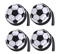 Parliky 4pcs Creative Tinplate Football Coin Purses Small Rounded Change Bags for Boys Soccer Fans Compact Storage Wallets with Random Inner Colors Random Color