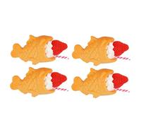 Parliky 4pcs Cute Imitation Food Keychain Pendant Realistic Japanese Snack Charms Lightweight Bag Ornaments Portable Decorative Accessories for Keys and Backpacks