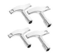 Parliky 4pcs Drum Key Tool for Snare Drum Tuning Lightweight Compact Hexagon Square Tips