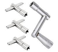 Parliky 4pcs Drum Tuning Key Type Type Drum Wrenches for Percussion Instruments Easy to Use for Professional and Personal Use