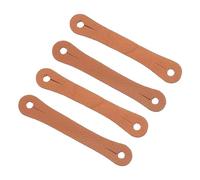 Parliky 4pcs Drumstick Control Clips Leather Drum Stick Auxiliary Grip Straps for 5a 7a Sticks Non-slip Finger Holders for Beginner Drummers Practice Random Color