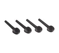 Parliky 4PCS Ebony Wood Violin Tuning Pegs String Instrument Accessories Durable Replacement for Fiddler Pre Drilled for Easy Assembly Smooth Surface for DIY Projects