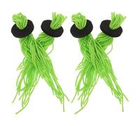 Parliky 4pcs Floating Fish Breeding Spawning Mops, Woven Imitation Seaweed Egg Collector with Cotton Thread, Aquarium Fish Hideout for Fry Protection and Egg Laying