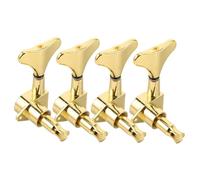 Parliky 4pcs Fully Enclosed Bass Guitar Tuning Pegs Alloy Right Hand Dustproof Precision for Home Practice Live Performance and Studio Recording