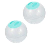 Parliky 4pcs Hamster Exercise Transparent Running Wheels for Small Pets Hamster Workout for Active and Rodents