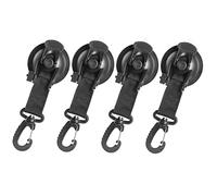Parliky 4Pcs Heavy Duty Suction Cup Hooks for Car Tents Multi Functional Portable Hangers for Outdoor Use Securely Sticks to Smooth Surfaces for Camping and Travel