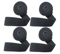 Parliky 4pcs Home Fitness Training Strap Door Anchor with Thick Pad Wear Resistant Resistance Bands for Strength Exercise Over Door Buckle for Secure Workout