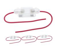 Parliky 4pcs Inline Fuse Holder for Motorcycles and Go Karts Plastic Fuse Connectors Adapter Easy to Install Compatible with Various Motorbike and Scooter Models