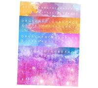 Parliky 4pcs Kalimba Thumb Piano Stickers 17-note Colorful Scale Decals, Introductory Keyboard Note Stickers for Beginners, Practical Teaching Accessory for Thumb Piano