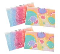 Parliky 4pcs Kalimba Thumbs Sticker Music Note Stickers for Beginner Keyboard Note Learning