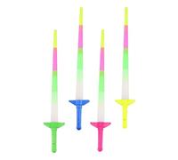 Parliky 4Pcs Large Concert Glow Sticks Bulk Flowing Light Sticks for Music Fans Party Cheering and Festival Use Lightweight Safe Performance Props for Adults Random Color