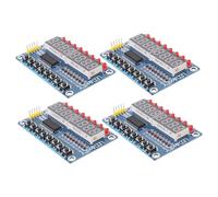 Parliky 4pcs LED Display Module with Keys Digital Tube Microcontroller Interface Compatible DIY Accessory for Embedded Systems and Electronic Projects