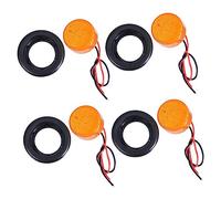Parliky 4pcs LED Truck Side Lights with Rubber Seal High Brightness Running Lamps for Enhanced Safety Energy-saving Material Markers for Trucks and Trailers