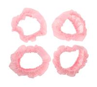 Parliky 4pcs Non-slip Wheelchair and Pram Wheel Covers Polyester Tire Protection for Outdoor Travel Stroller Wheel Caps Small Pink