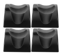 Parliky 4pcs Ocarina Holder Stand for 12-hole Ocarinas Black Resin Musical Instrument Stand Portable Display Rack Suitable for Wind Instrument Storage and Stage Use