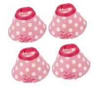 Parliky 4pcs Parrot Protection Circle Parrot Collar Bird Protective Collar Bird Collar Parrot Neck Cone Bird Neck Decor -biting Birds Collar Bird -pecking Cone Pink Cloth