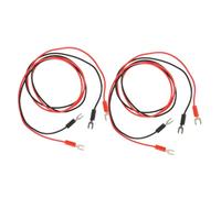 Parliky 4pcs Phonograph Turntable Ground Wires Copper Test Leads PVC Circuit Wire Replacement for Stopping Buzzing Hum Professional Insulated Connection Cable for Record Players