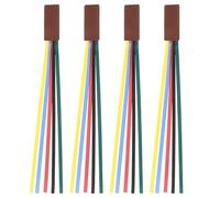 Parliky 4Pcs Portable Ribbon Bookmarks for Bible and Books and Leather Markers Smooth Non-damaging Page Holders for Home Reading and Study Use