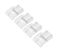 Parliky 4Pcs Presser Feet Low Shank Sewing Machine Accessories for Household Use Plastic Quilting and Patchwork Tools Safe Rounded Edges for Smooth Crafting