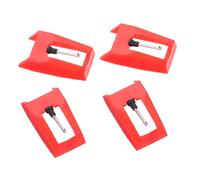 Parliky 4pcs Replacement Stylus Needles for Record Player Turntable Phonograph Cartridge Construction Practical Backup Needles for Vinyl Record Players Professional Tone Quality
