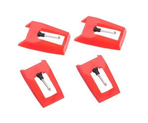 Parliky 4pcs Replacement Stylus Needles for Record Player Turntable Phonograph Cartridge Construction Practical Backup Needles for Vinyl Record Players Professional Tone Quality