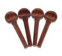 Parliky 4pcs Rosewood Violin Tuning Pegs Violin Parts Accessories Pegs Replacement for String Musical Instrument String Adjuster