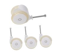 Parliky 4pcs Silent PU Walker Wheels Replacement Casters for Stroller Chair Furniture Smooth Rolling Design for Quiet Indoor Use