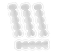 Parliky 4pcs Silicone Heart Candle Molds Small Heart-Shaped Molds for Valentine's Day Wedding Party DIY Candle Making and Baking Craft Supplies