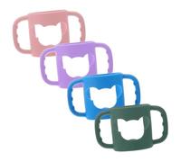 Parliky 4pcs Silicone Milk Bottle Handles Comfortable Grip for Small Hands Dishwasher Safe Transition from Bottle to Cup