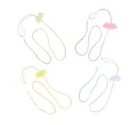 Parliky 4pcs Small Animal Harness with Whimsical Angel Wings Adjustable Vest for Hamsters Dwarf Rabbits Guinea Pigs Hedgehogs Comfortable Chest Strap in Four Colors