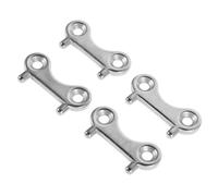 Parliky 4pcs Stainless Steel Boat Fuel and Water Tank Key Deck Fill Plate Replacement for Yacht Corrosion-resistant Gas Cap Opener Compact and Secure Navigation Tool