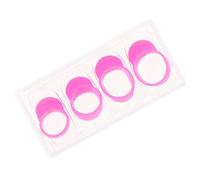 Parliky 4pcs Steel Tongue Drum Finger Sleeves Knocking Picks for Beginners Drum Practice Tools Ethereal Accessories Smooth Edges Box Included