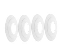 Parliky 4pcs Transparent Bike Flywheel Cover for Mountain Bikes Rear Spoke Protector Secure Fit Mud Guard Easy Install Detach Sleek Stylish Design