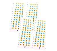 Parliky 4pcs Ukulele Scale Stickers Fingerboard Labels Fretboard Note Decals Learning Tool for Beginners Practice and Finger Position Guide