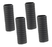 Parliky 4pcs Violin Bow Grip Sleeves Rubber Violin Bow Replacement Parts for String Instrument Repair and Maintenance