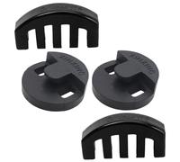Parliky 4pcs Violin Mute Rubber Claw Round Practice Mutes for Violin Small Gentle Sound Reduction for Silent Night Practice Preserve Tone Quality Musician Accessory