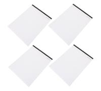 Parliky 4pcs White Memo Pads Notepads for School and Home with 25 Sheets Each Multipurpose Practical Paper Writing Notepads Simple Look for Meetings and Notes