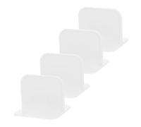 Parliky 4pcs White Plastic Playpen Stabilizer Adhesive Base for Playpen Fence to The Ground for Home Use