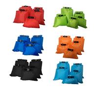 Parliky 5 PCS Waterproof Dry Bag Set Lightweight Multi-Functional Rafting Bags for Kayaking Boating and Camping Includes 1.5L 2.5L 3.5L 4.5L 6L (Orange)