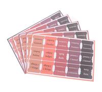 Parliky 5 Sheets Bible Index Tabs Coated Paper Bible Chapter Dividers Stickers for Efficient Study Quick Scripture Reference for Men Women