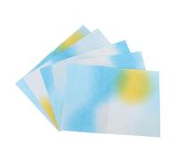 Parliky 5 Sheets Gradient Bouquet Wrapping Paper for Flowers Textured Wrinkle Paper for DIY Crafts Tear-resistant Floral Wrap with Vivid Rainbow Fade Design