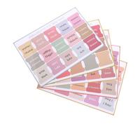 Parliky 5 Sheets Self-Adhesive Bible Study Tabs Decorative Gold Letter Index Stickers for Women Christian Bible Supplies Read for Daily Devotional Reading