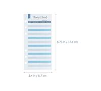 Parliky 50 Sheets Cash Budget Sheets Expense Tracker Budget Planner Insert Paper with Punched Hole Design for Homes and Other Places, Paper Material, Portable and Easy to Use
