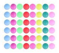 Parliky 50Pcs 40Mm Colored Table Tennis Balls PP Seamless Matte Finish for Training Competition Party Games and Household Entertainment