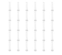 Parliky 50pcs Anti-Allergic Plastic Earring Sleeves and Earring Posts Covers Decorative Effect, Needle Sleeves Protectors for Ear Piercing, for Sleep and Swimming Use