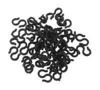 Parliky 50pcs Bike Cable Housing Holder Brake Cable Clasp S-Shaped Plastic Black Quick Installation Folding Bikes