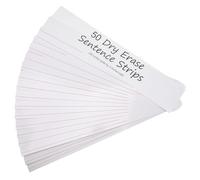 Parliky 50Pcs English Sentence Strips Paper Teaching Aids for Writing Practice Xin Thick Smooth Letter Cards Strips Portable for Teacher School Supplies Handwriting