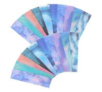 Parliky 50Pcs Gradient Color Calm Stickers Reducing Pressure Sensory Strips for Adults and DIY Adhesive Labels for Focus and Stress Relief Portable Emotional Soothing Patch