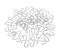 Parliky 50pcs Mini S Hooks Small Metal S-Shaped Hanging Connectors with Rounded Ends Scratch-Resistant for Jewelry Panels Christmas Ornaments Crafts Indoor Outdoor Use